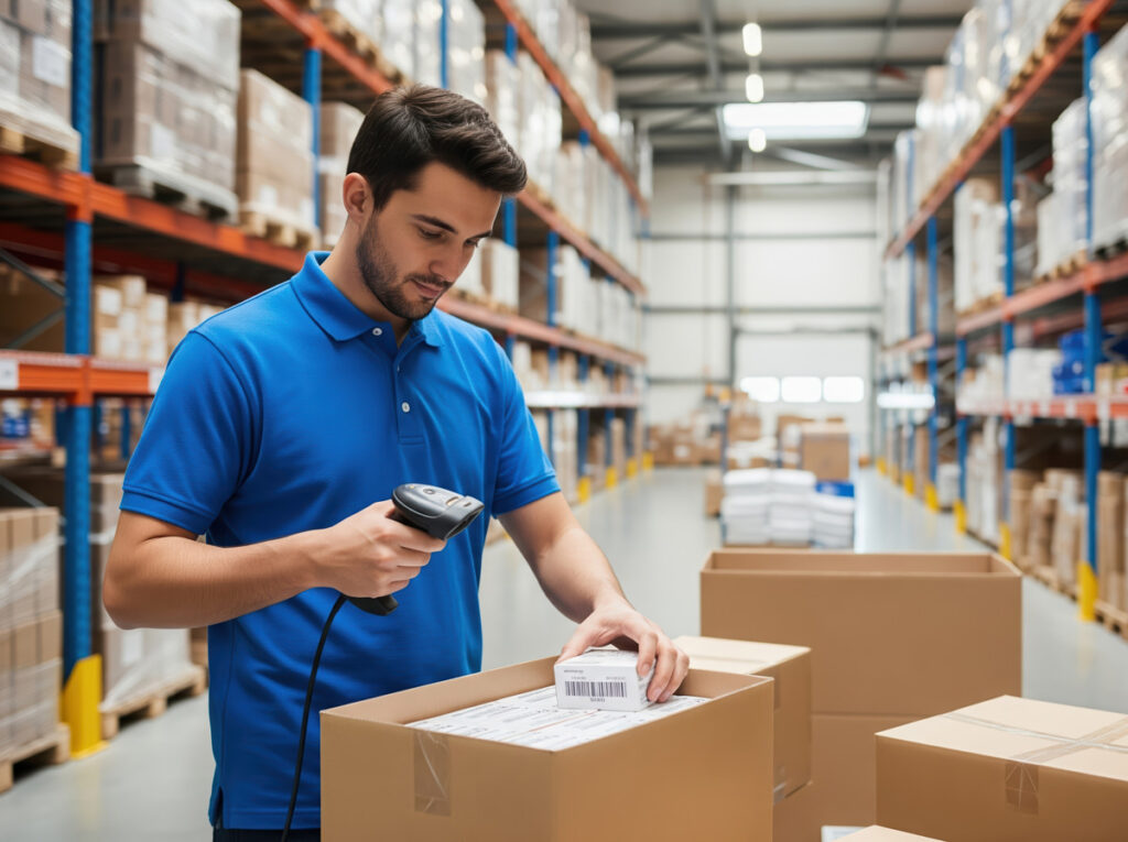 Inventaire dans un entrepôt