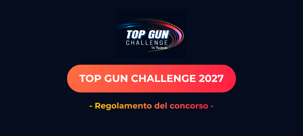 Banniere Regolamento del concorso Top Gun Challenge